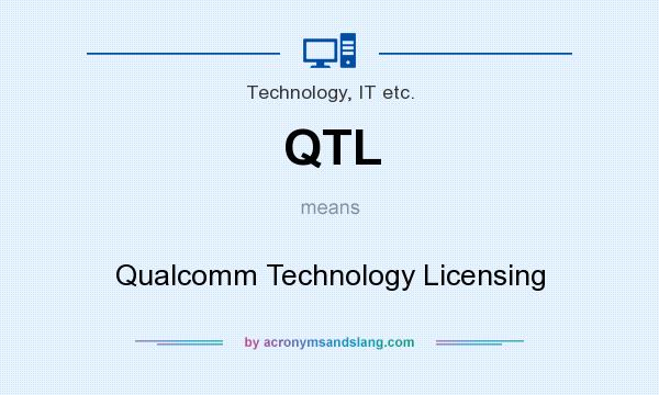 What does QTL mean? It stands for Qualcomm Technology Licensing