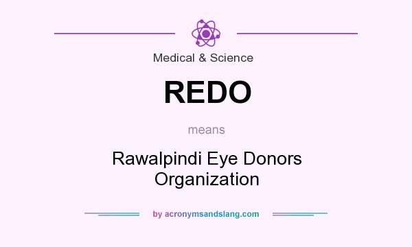 What does REDO mean? It stands for Rawalpindi Eye Donors Organization
