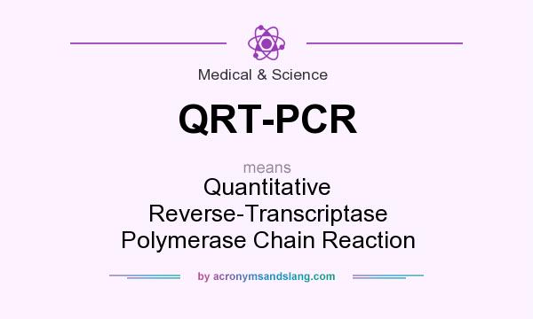 What does QRT-PCR mean? It stands for Quantitative Reverse-Transcriptase Polymerase Chain Reaction