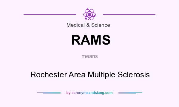 What does RAMS mean? It stands for Rochester Area Multiple Sclerosis