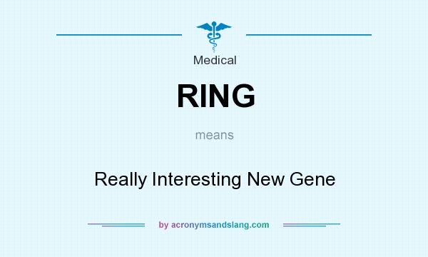 What does RING mean? It stands for Really Interesting New Gene