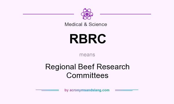 What does RBRC mean? It stands for Regional Beef Research Committees