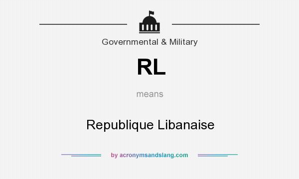 What does RL mean? It stands for Republique Libanaise