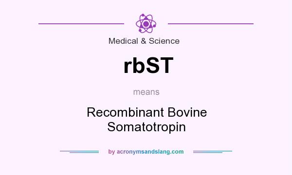 What does rbST mean? It stands for Recombinant Bovine Somatotropin