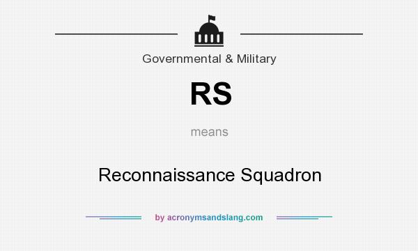 What does RS mean? It stands for Reconnaissance Squadron