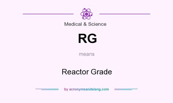 What does RG mean? It stands for Reactor Grade