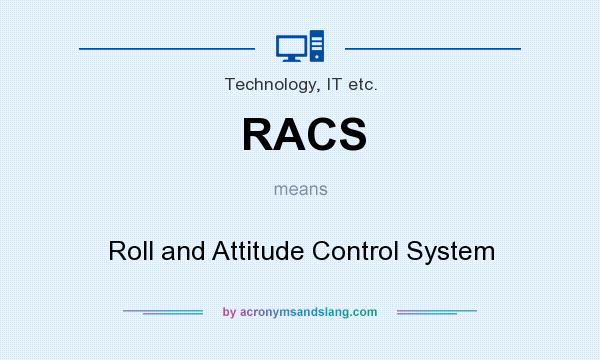 What does RACS mean? It stands for Roll and Attitude Control System
