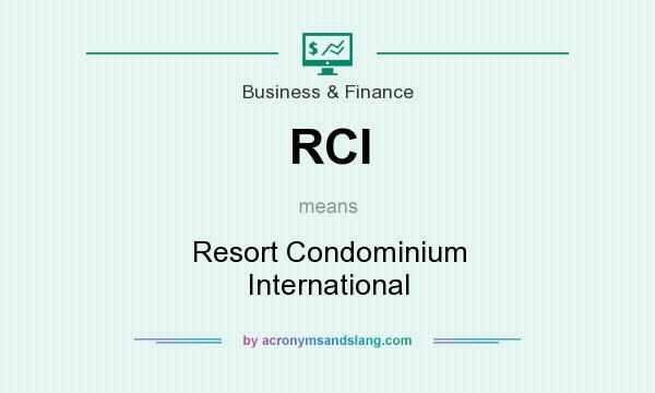 What does RCI mean? It stands for Resort Condominium International