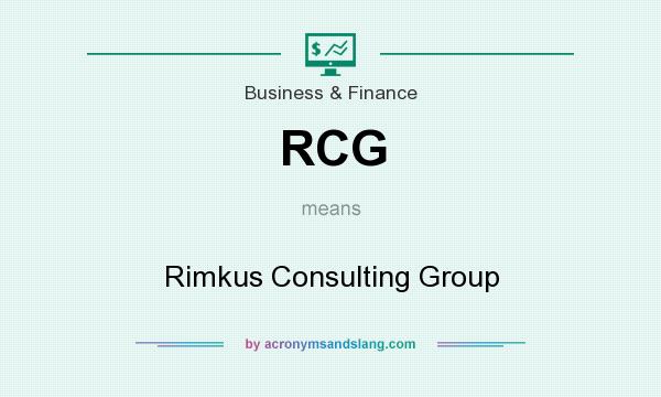 What does RCG mean? It stands for Rimkus Consulting Group