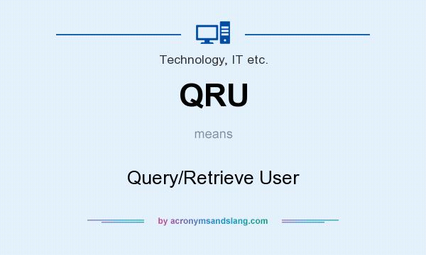 What does QRU mean? It stands for Query/Retrieve User
