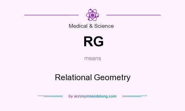 What does RG mean? It stands for Relational Geometry