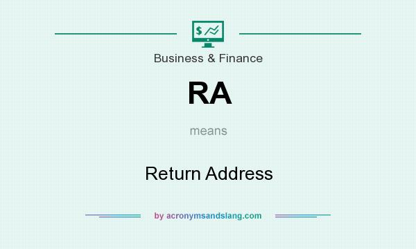 What does RA mean? It stands for Return Address
