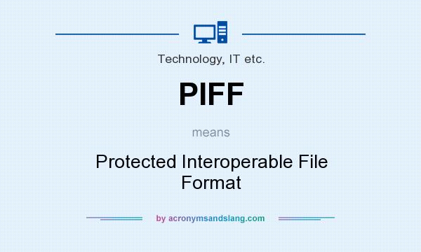 What does PIFF mean? It stands for Protected Interoperable File Format