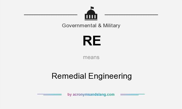 What does RE mean? It stands for Remedial Engineering