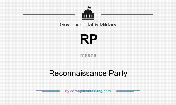 What does RP mean? It stands for Reconnaissance Party