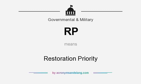 What does RP mean? It stands for Restoration Priority