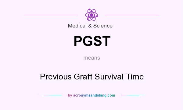 What does PGST mean? It stands for Previous Graft Survival Time