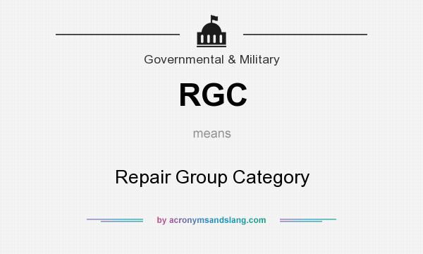 What does RGC mean? It stands for Repair Group Category