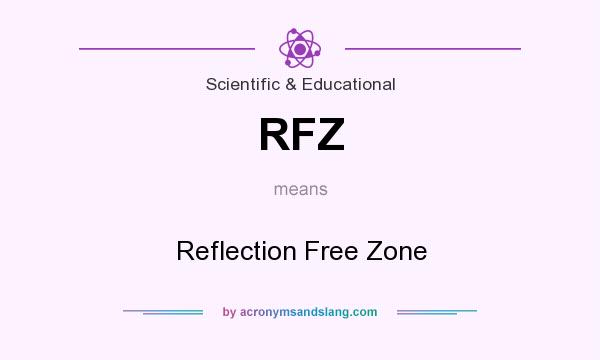 What does RFZ mean? It stands for Reflection Free Zone