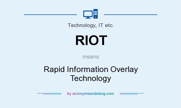 What does RIOT mean? It stands for Rapid Information Overlay Technology