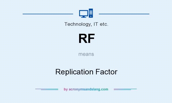 What does RF mean? It stands for Replication Factor