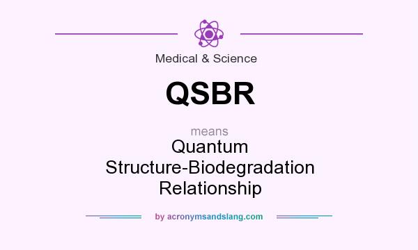 What does QSBR mean? It stands for Quantum Structure-Biodegradation Relationship