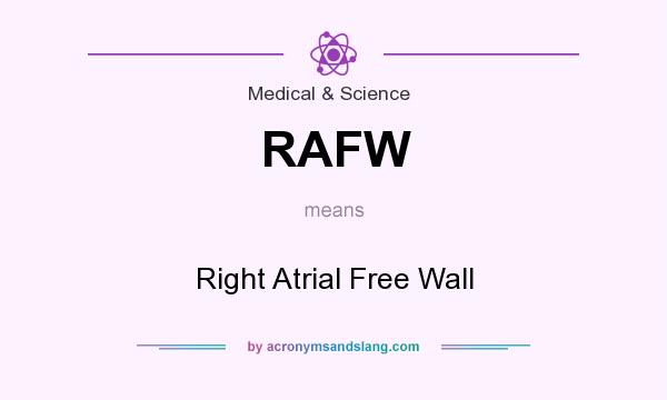 What does RAFW mean? It stands for Right Atrial Free Wall