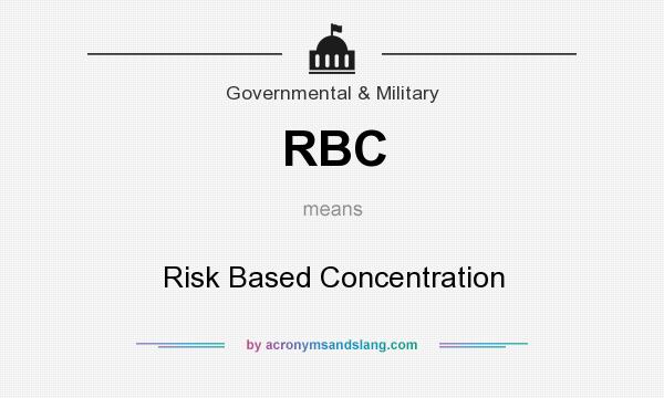 What does RBC mean? It stands for Risk Based Concentration