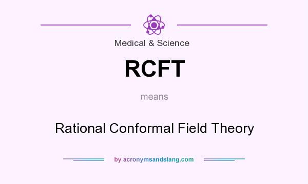 What does RCFT mean? It stands for Rational Conformal Field Theory