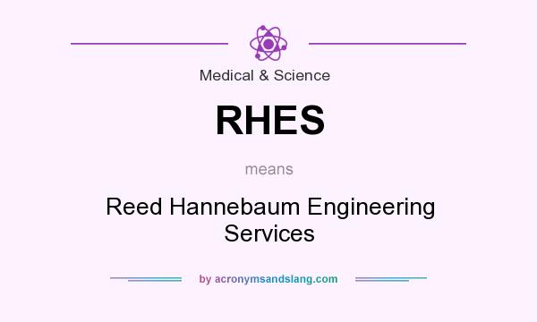 What does RHES mean? It stands for Reed Hannebaum Engineering Services