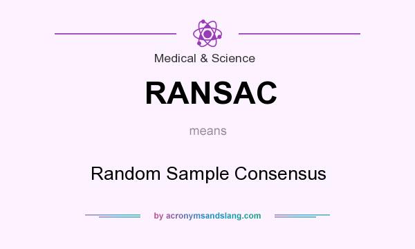 What does RANSAC mean? It stands for Random Sample Consensus
