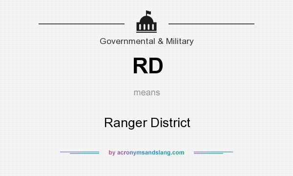 What does RD mean? It stands for Ranger District
