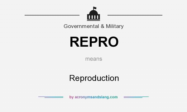 What does REPRO mean? It stands for Reproduction