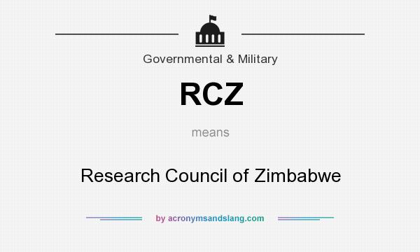 What does RCZ mean? It stands for Research Council of Zimbabwe
