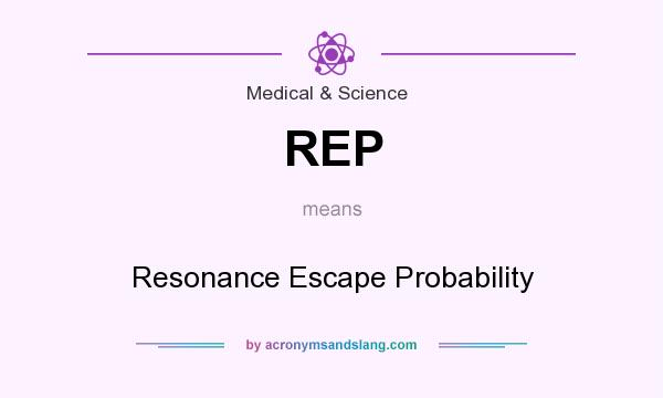 What does REP mean? It stands for Resonance Escape Probability