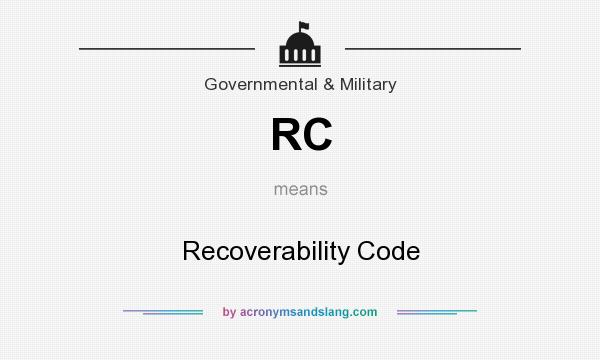 What does RC mean? It stands for Recoverability Code