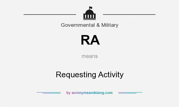 What does RA mean? It stands for Requesting Activity