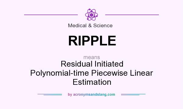 What does RIPPLE mean? It stands for Residual Initiated Polynomial-time Piecewise Linear Estimation