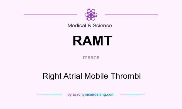 What does RAMT mean? It stands for Right Atrial Mobile Thrombi
