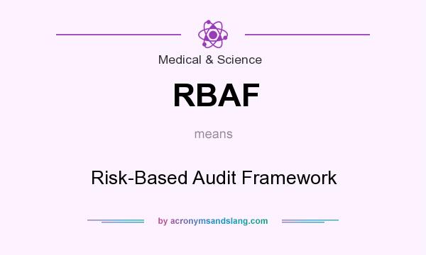 What does RBAF mean? It stands for Risk-Based Audit Framework
