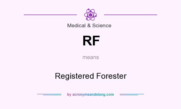 What does RF mean? It stands for Registered Forester