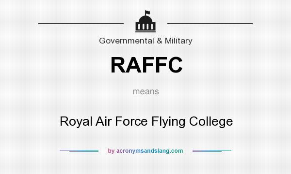 What does RAFFC mean? It stands for Royal Air Force Flying College