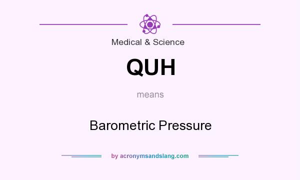 What does QUH mean? It stands for Barometric Pressure