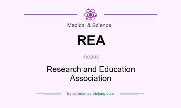 What does REA mean? It stands for Research and Education Association