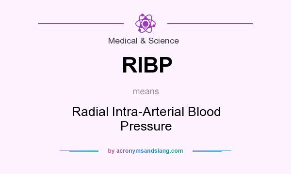 What does RIBP mean? It stands for Radial Intra-Arterial Blood Pressure