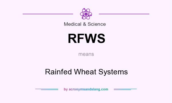 What does RFWS mean? It stands for Rainfed Wheat Systems
