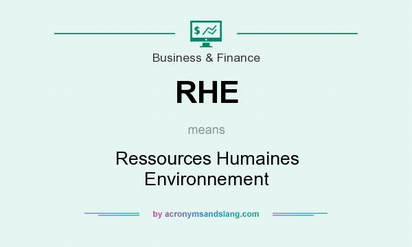 What does RHE mean? It stands for Ressources Humaines Environnement