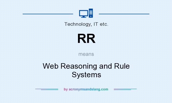 What does RR mean? It stands for Web Reasoning and Rule Systems