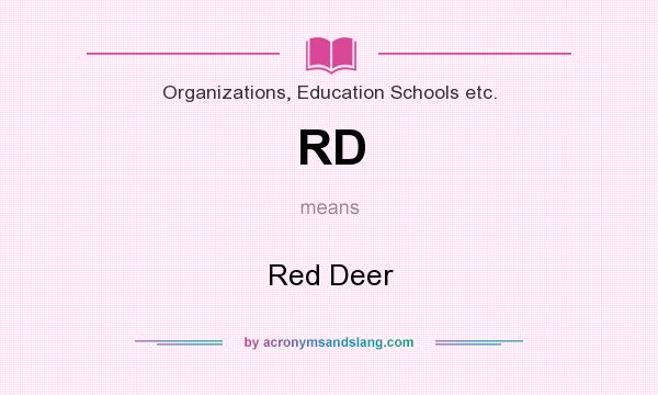 What does RD mean? It stands for Red Deer