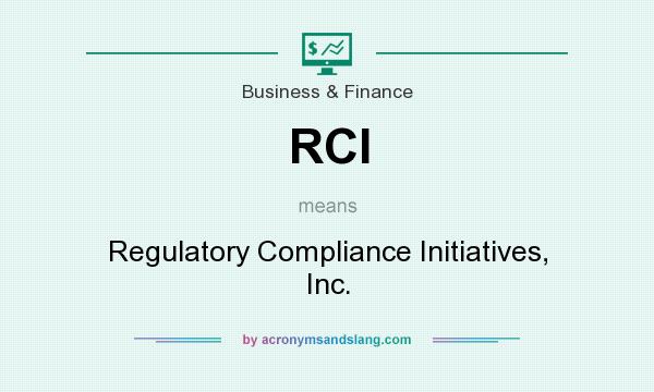 What does RCI mean? It stands for Regulatory Compliance Initiatives, Inc.